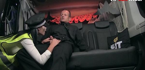 VIP SEX VAULT - Jasmine Jae - Halloween Sex On The Van With A Busty Police Officer Lady